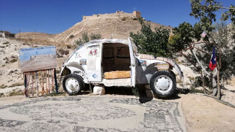 Jordan man converts old VW into smallest hotel in the world