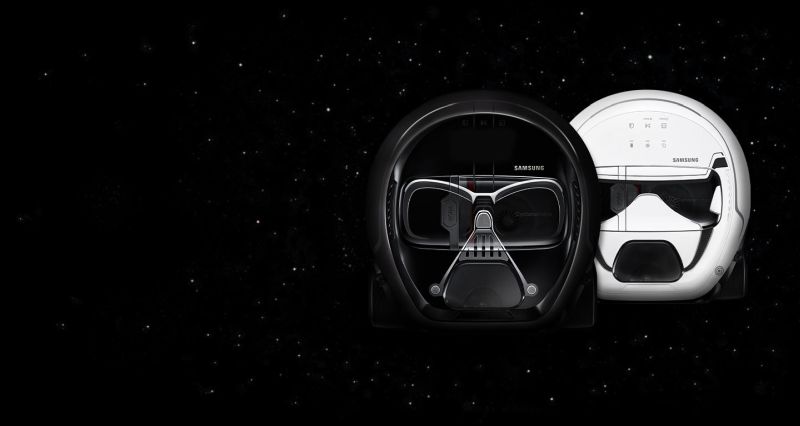 Samsung’s Darth Vader robot vacuum cleaner and Stormtrooper robot vacuum cleaner