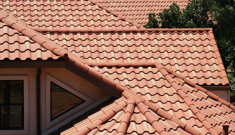 Tile roofing for house
