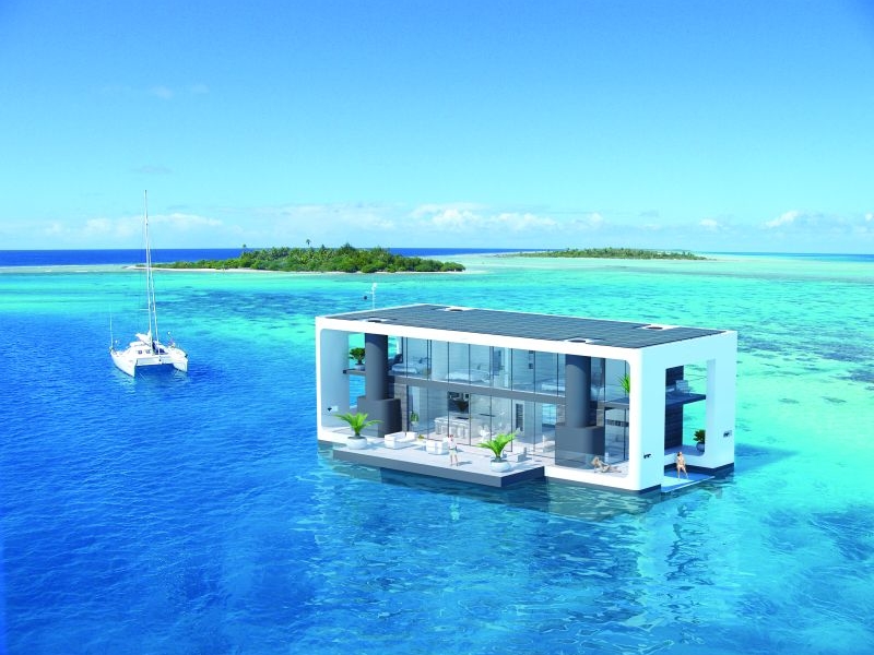 Arkup’s luxury floating house can survive hurricanes