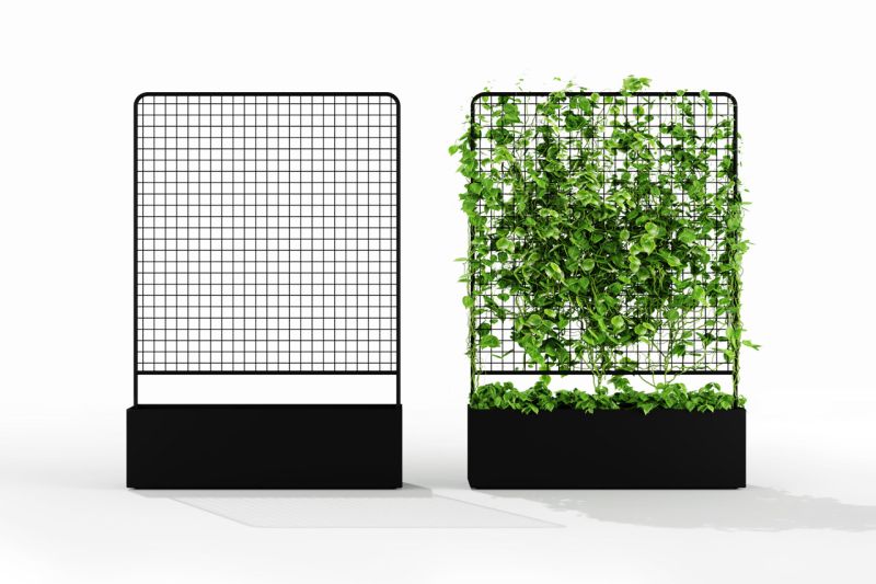 Helen Kontouris’ botanical planter screens bring nature to any urban environment
