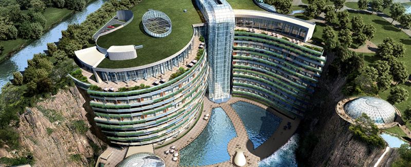 Shimao Wonderland Intercontinental quarry hotel will be completed by 2018