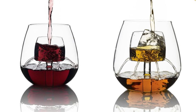 Shower wine glass