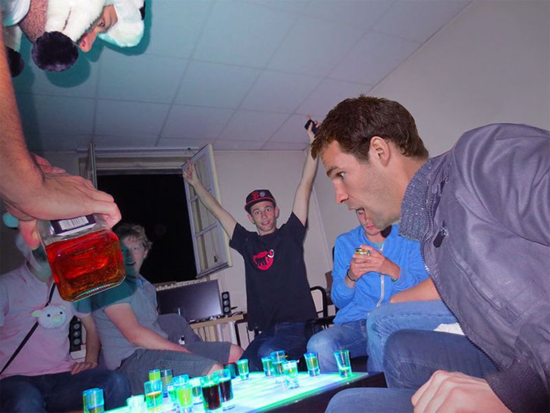 Stephane Baleon’s interactive coffee table displays animations, lets you play games