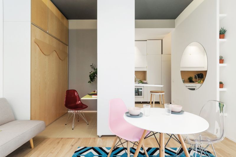 This 29 5 Sqm Micro Apartment Has A Multifunctional Moving Wall