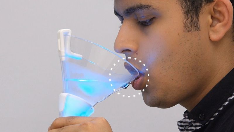Vocktail: Virtual cocktail glass that can simulate color, taste and aroma of any drink