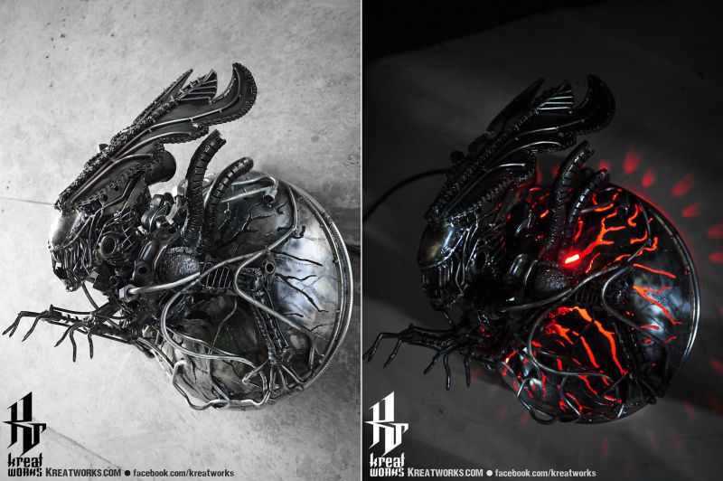 Alien queen wall lamp brings celestial essence into your home