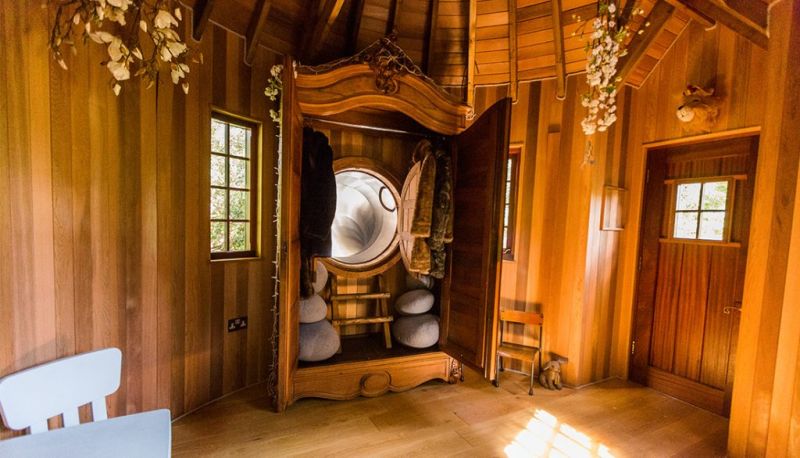 Blue Forest’s Faun’s Realm fairytale treehouse complete with its own slide