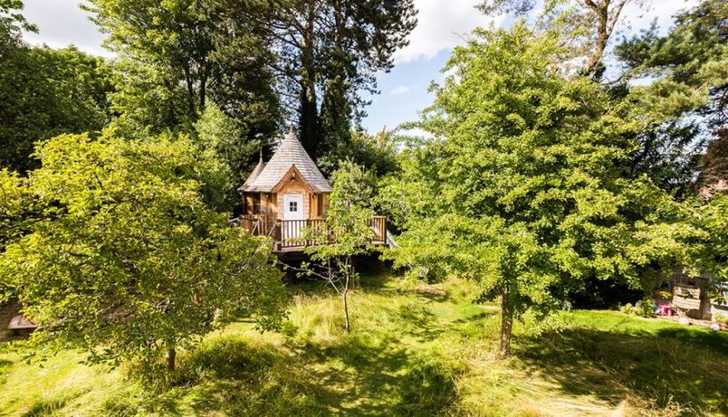 Blue Forest’s fairytale treehouse complete with its own slide