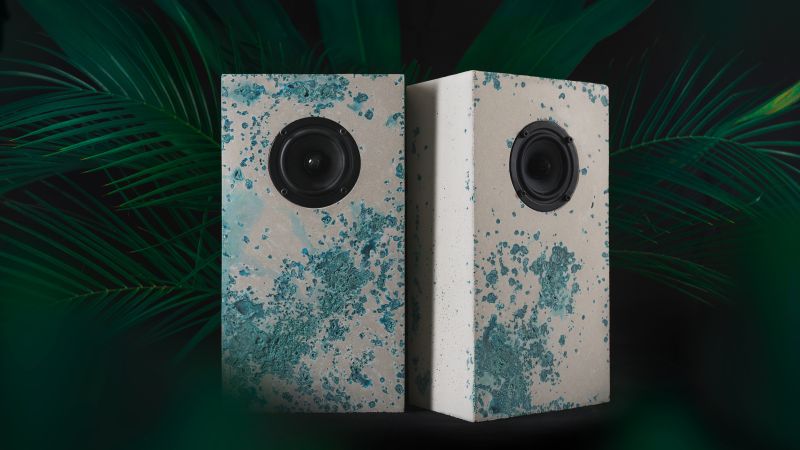 Brutalist-Lab introduces colored concrete speakers