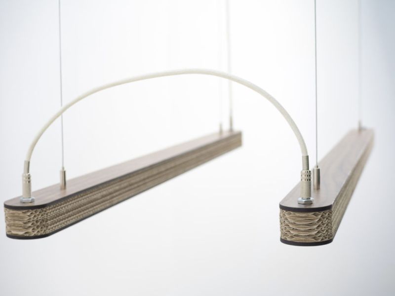 Cartoni 900- Eco-friendly cardboard lamp design by Wisse Trooster