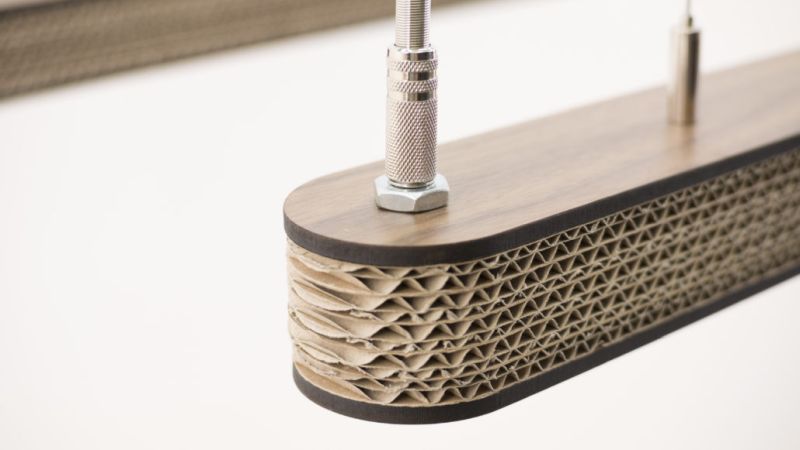 Cartoni 900- Eco-friendly cardboard lamp design by Wisse Trooster
