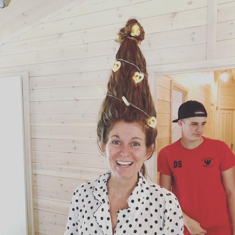 Christmas tree hairs