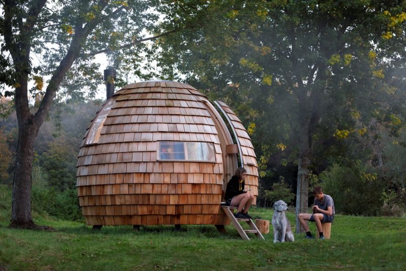 Domed garden pod by Podmakers lets you work, meditate or sleep