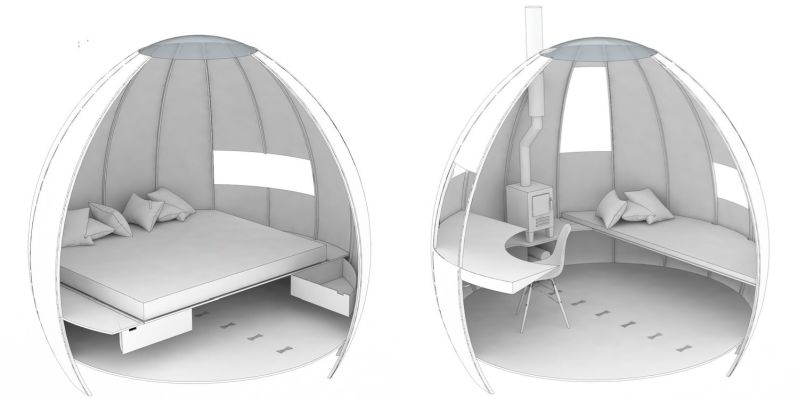 Domed garden pod by Podmakers lets you work, meditate or sleep