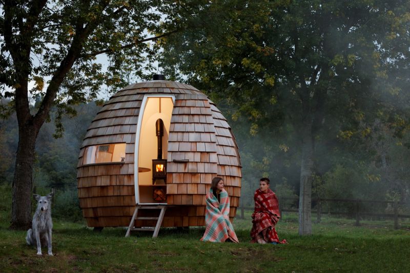 Domed garden pod by Podmakers lets you work, meditate or sleep