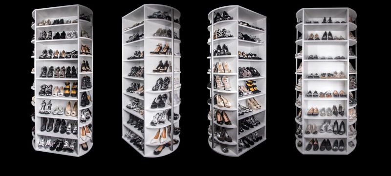 Lazy Lee’s 360 Organizer revolving shoe closet to steal your apartment