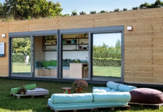Modular shipping container home by Cocoon Modules