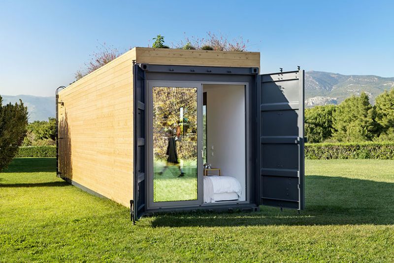 Modular shipping container home by Cocoon Modules