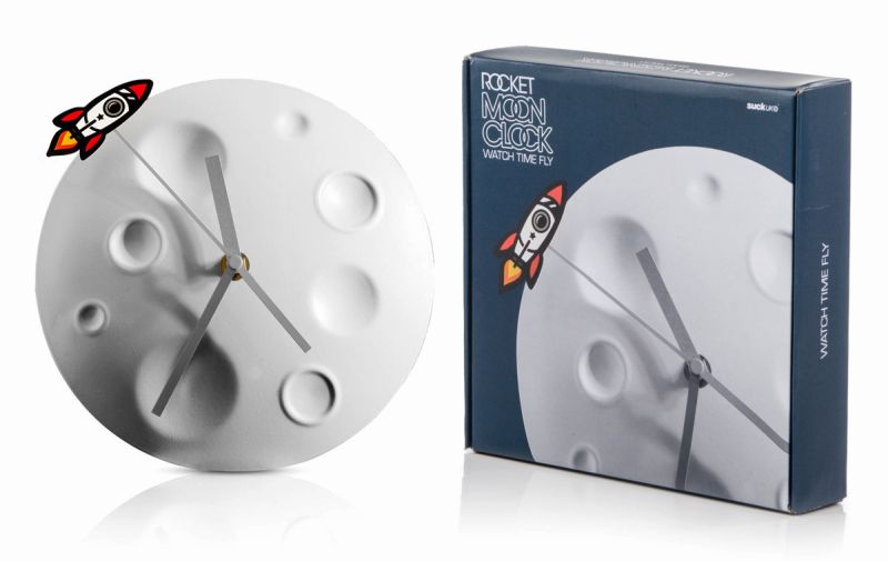 Rocket Moon Wall Clock