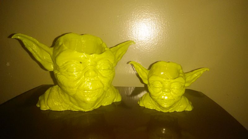 Star Wars Yoda 3D-printed succulent planter