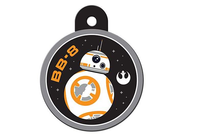 Star Wars-themed BB-8 pet tag