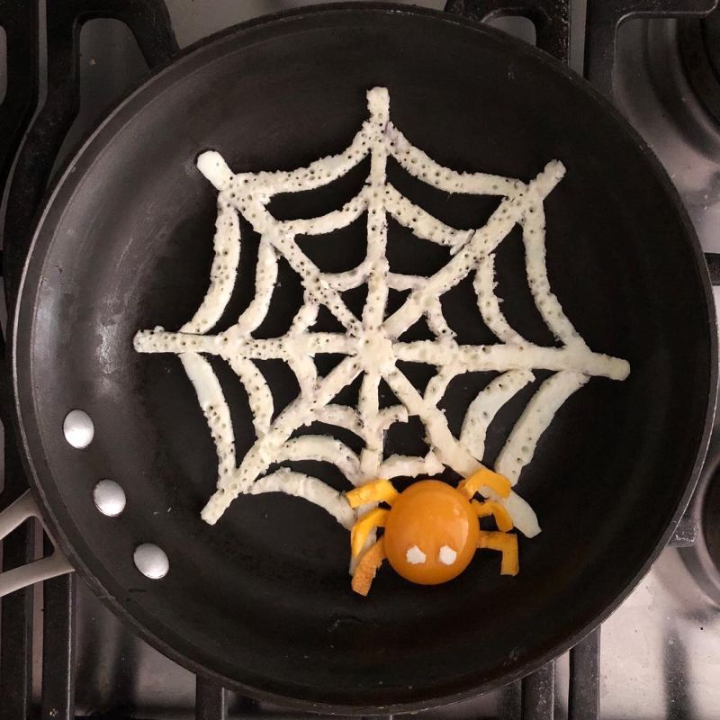 fried egg arts by Michele Baldini