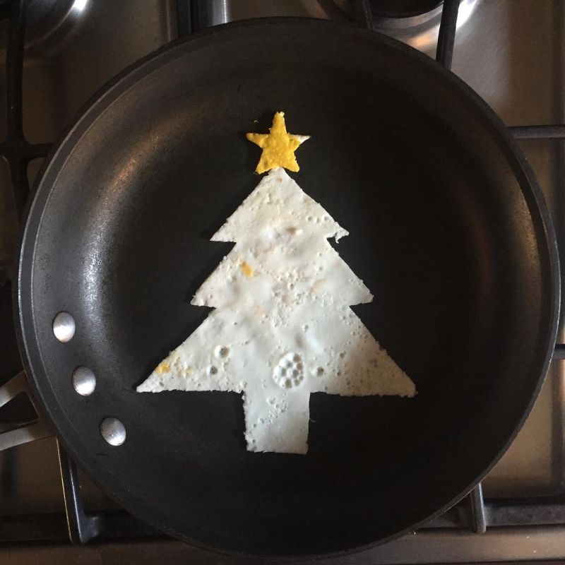 fried egg arts by Michele Baldini