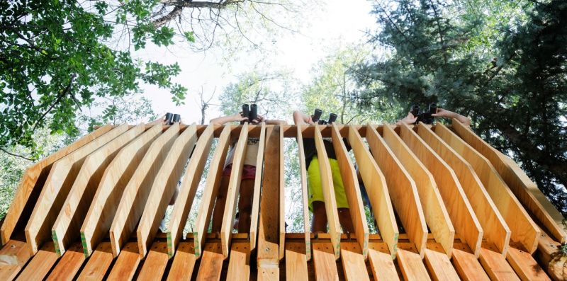 ACES Treehouse Elevated Platform gives you an Insight into the Wildlife 
