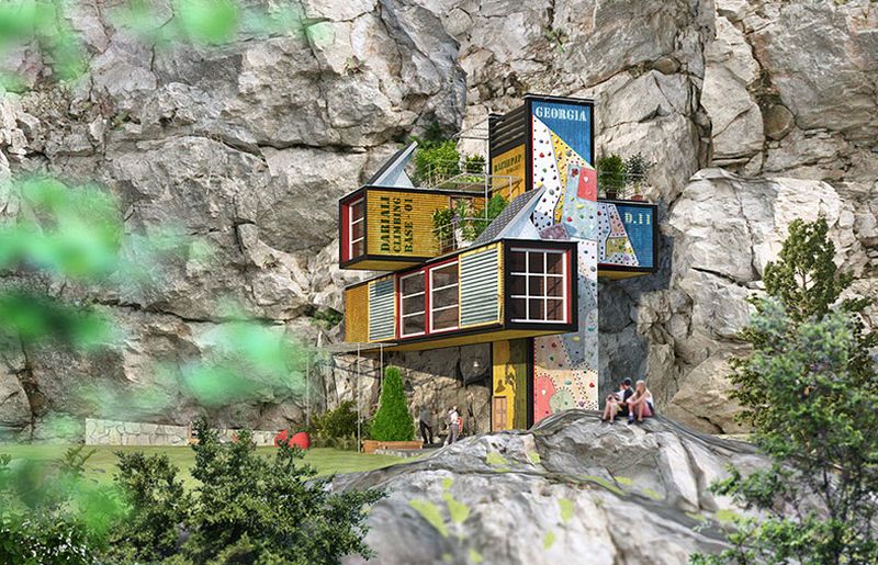Dachi’s Gavleti Camp Lodge Concept is a Relief for Climbers on Dragonfly Cliffs