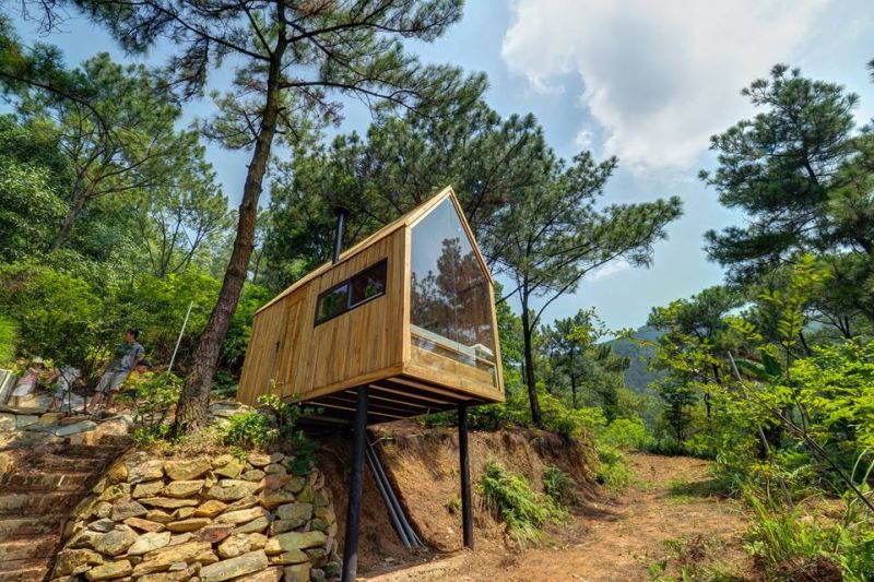 Forest House with Glass Façade is an Ideal Way to Return to the Nature