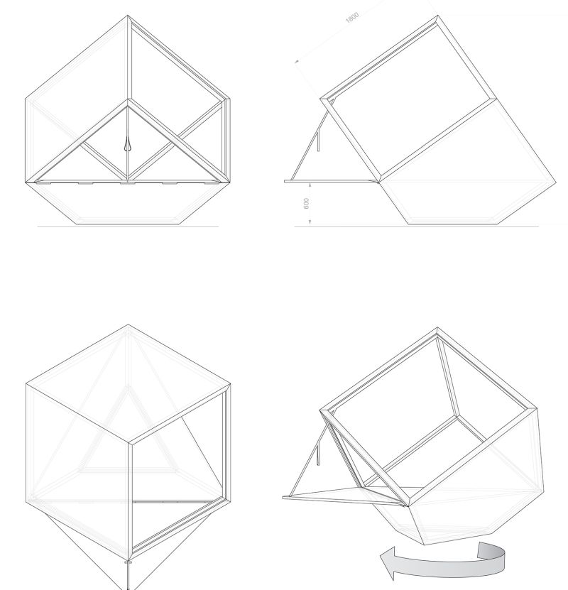  Gaze at the Stars with Hadi Teherani’s ‘Rotating Lounge Box’ Midst Nature