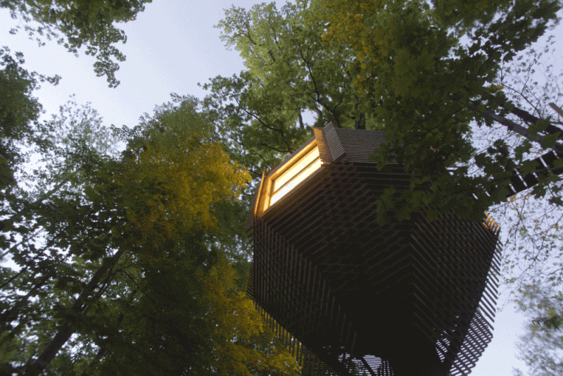 Geometric Treehouse Inspired by Bird’s Nest takes You Closer to Nature!