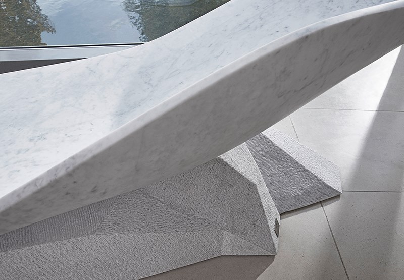 Hedi Teherani Celebrates 5o years of Draenert with Marble Wing Chaise Lounge