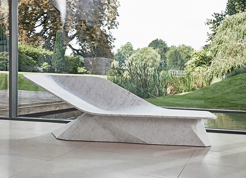 Hedi Teherani Celebrates 5o years of Draenert with Marble Wing Chaise Lounge