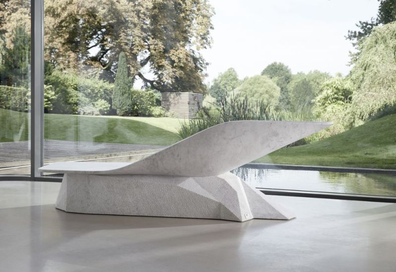 Hedi Teherani Celebrates 5o years of Draenert with Marble Wing Chaise Lounge