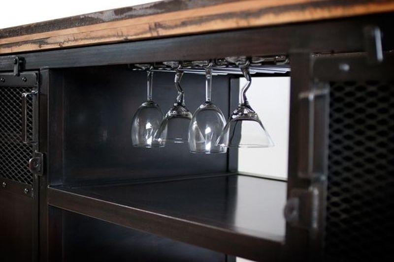 Industrial home bar