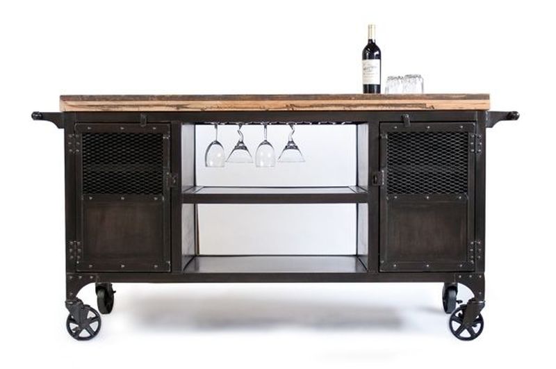 Industrial home bar