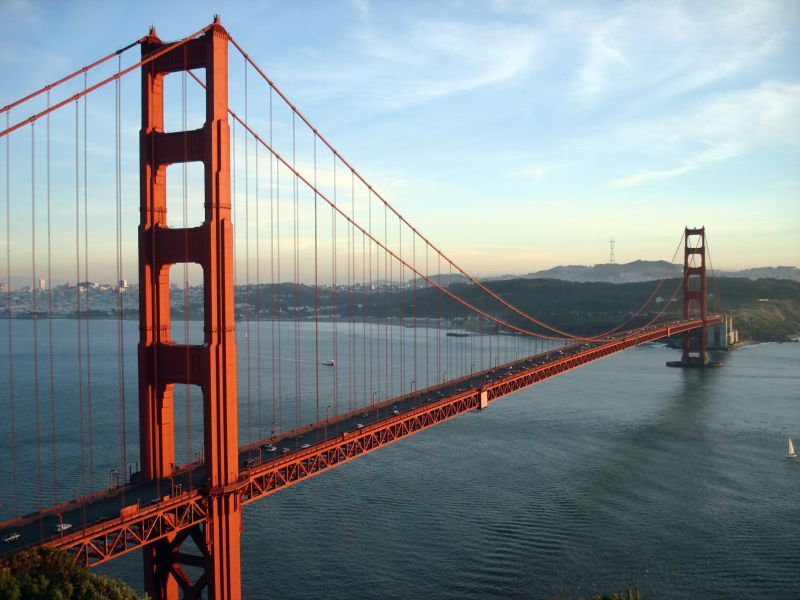 Knife Made of Suspension Cable from the Golden Gate Bridge 