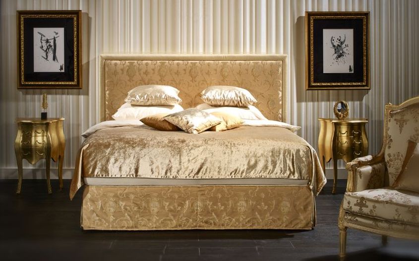 Luxurious box spring beds by Harald Glööckler for a drool-worthy bedroom 
