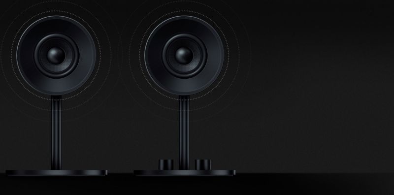 Razer Nommo Speaker Line at CES 2018.