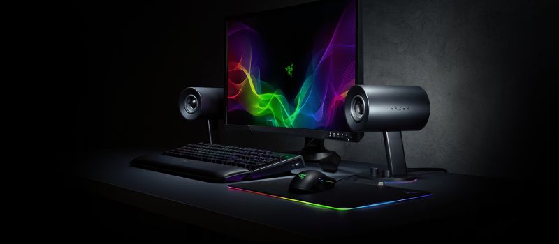 Razer Nommo Speaker Line at CES 2018.