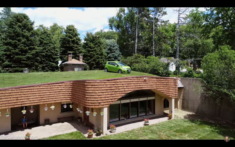 This underground home in Omaha maintains an average temperature all year round