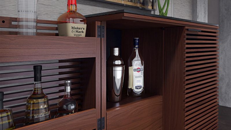 Corridor Home Bar Designed by BDI Furniture