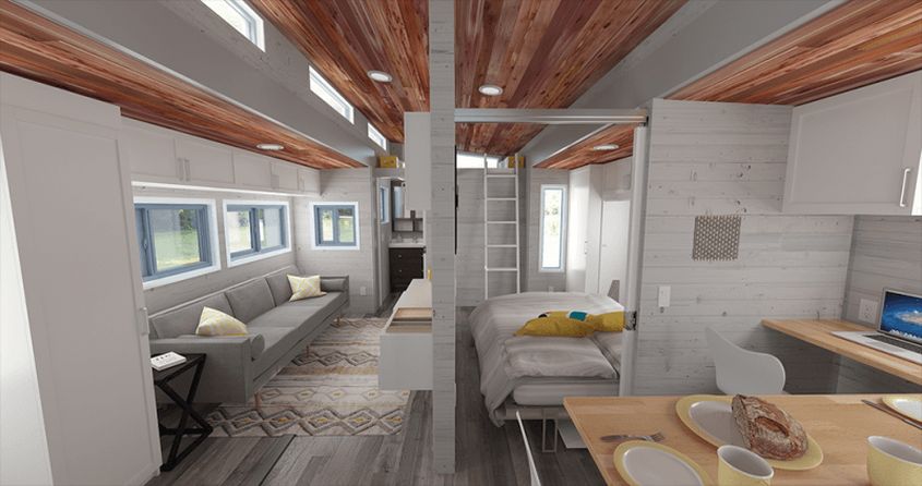 Aurora tiny house on wheels 