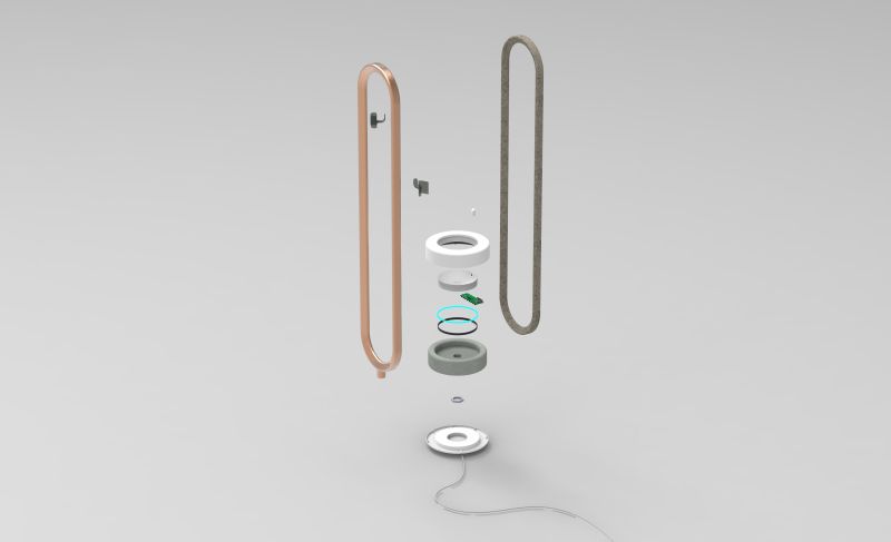 Ellipse: Smartphone-Controlled Freestanding Radiator 