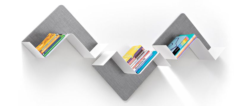 Fishbone modular shelf by Favaretto & Partners