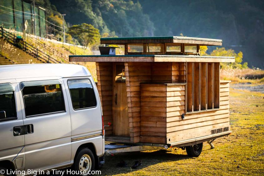 Japanese style tiny house on wheels