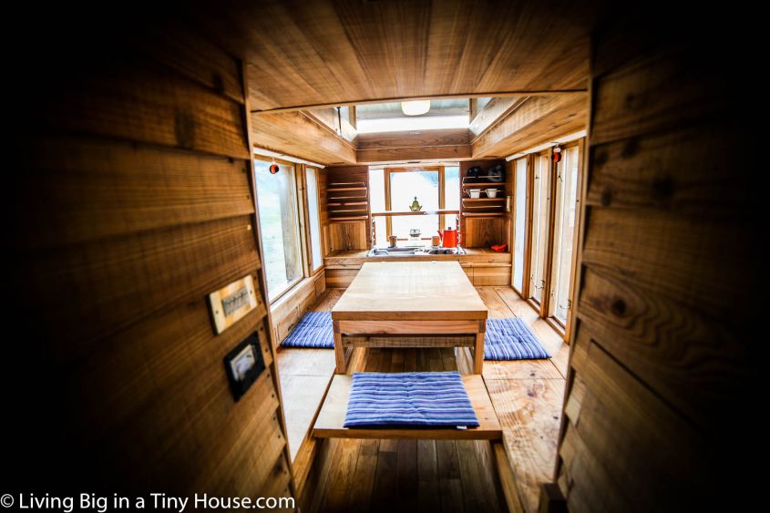 Japanese style tiny house on wheels