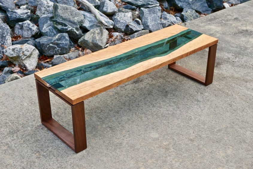 Live edge river table by Crafted Workshop 